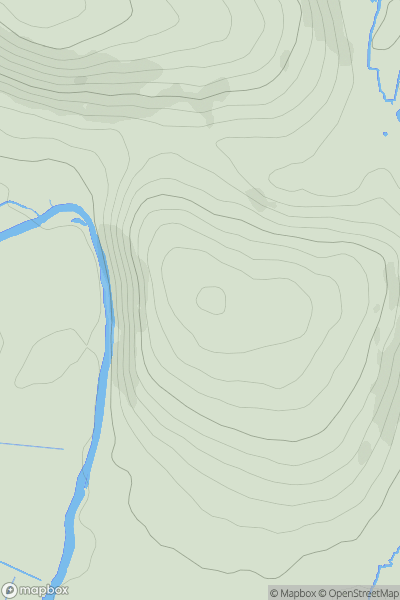 Thumbnail image for Hod Hill showing contour plot for surrounding peak