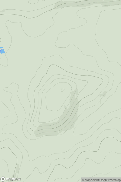 Thumbnail image for High Chaldon showing contour plot for surrounding peak