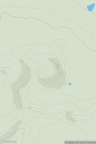 Thumbnail image for St Michael's Hill showing contour plot for surrounding peak