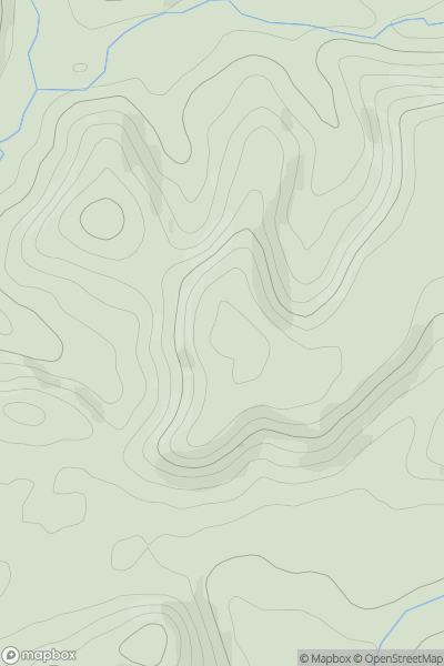 Thumbnail image for Way's Hill showing contour plot for surrounding peak