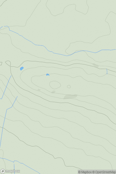 Thumbnail image for Coker Hill showing contour plot for surrounding peak
