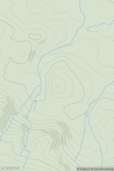 Thumbnail image for Knowle Top showing contour plot for surrounding peak
