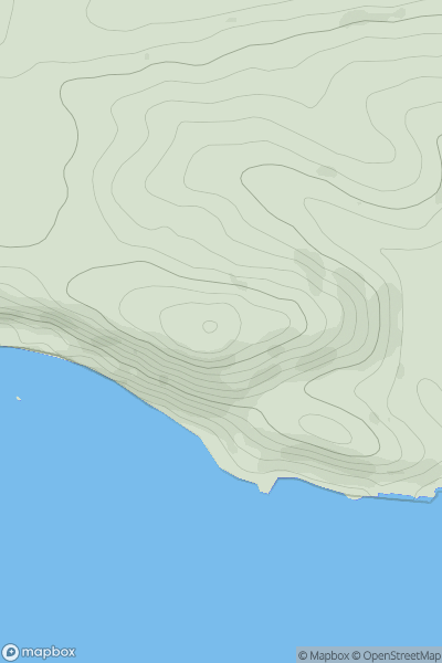 Thumbnail image for Hambury Tout showing contour plot for surrounding peak