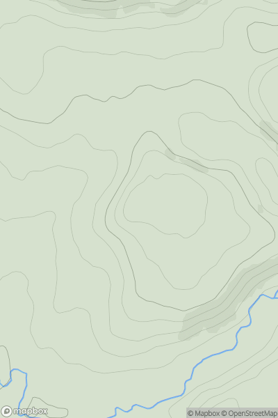 Thumbnail image for Brick Hill showing contour plot for surrounding peak