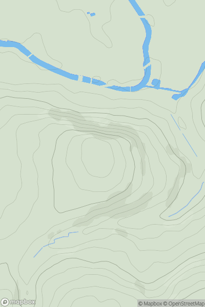 Thumbnail image for Lyncombe Hill showing contour plot for surrounding peak