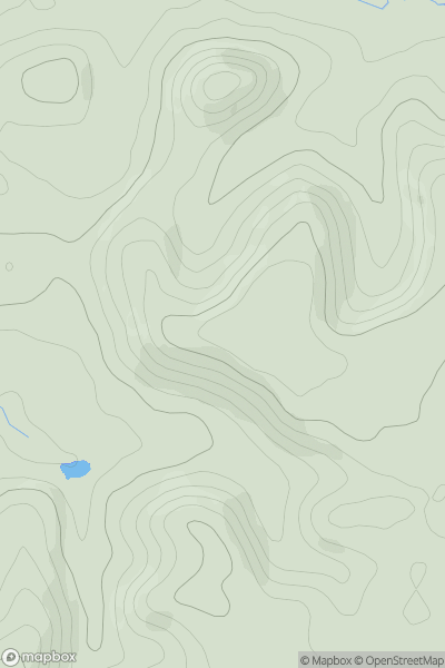 Thumbnail image for Loders Hill showing contour plot for surrounding peak