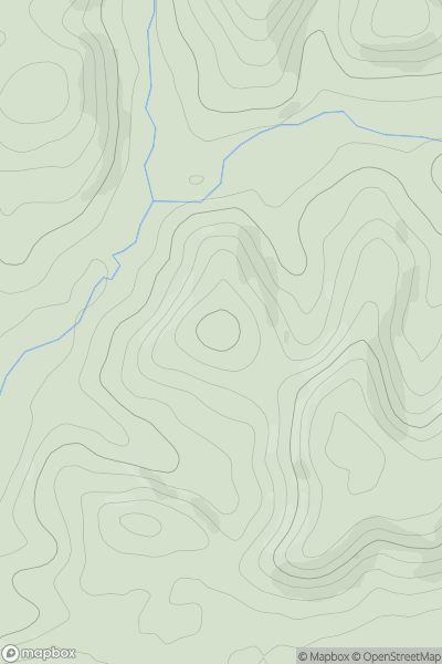Thumbnail image for Round Knoll showing contour plot for surrounding peak