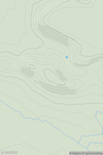 Thumbnail image for Brympton Hill showing contour plot for surrounding peak