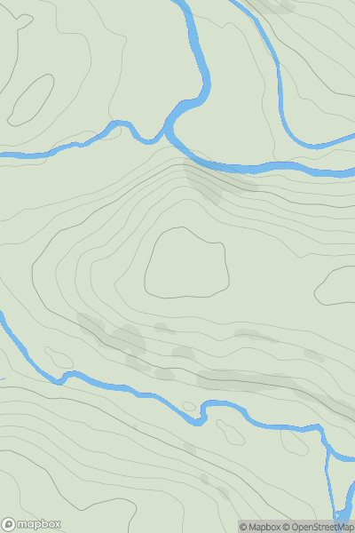 Thumbnail image for Shrub Down showing contour plot for surrounding peak
