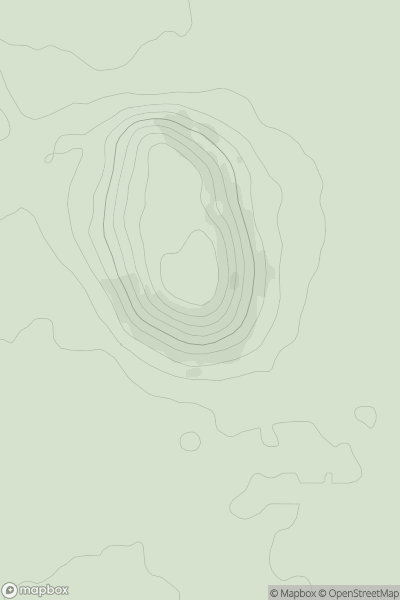 Thumbnail image for Dundon Hill showing contour plot for surrounding peak