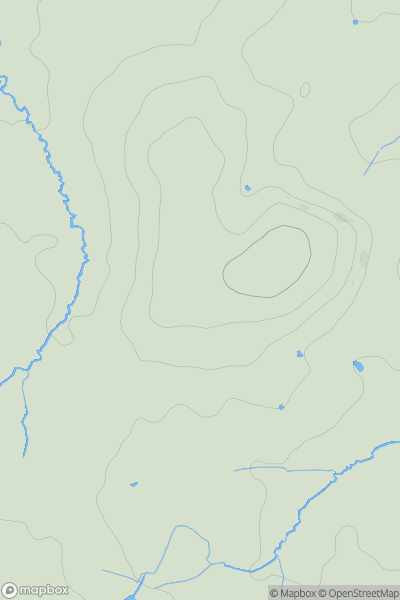 Thumbnail image for Conygar Hill showing contour plot for surrounding peak