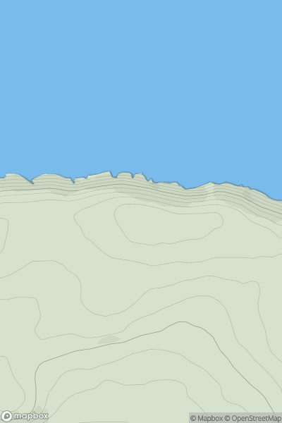 Thumbnail image for Napps Cliff Top showing contour plot for surrounding peak