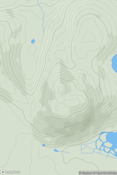 Thumbnail image for Arthur's Seat showing contour plot for surrounding peak