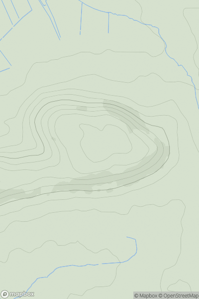 Thumbnail image for Banwell Plain showing contour plot for surrounding peak