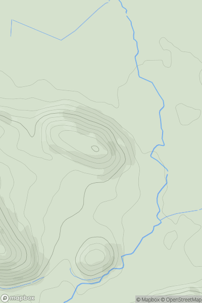 Thumbnail image for Conygar Tower showing contour plot for surrounding peak