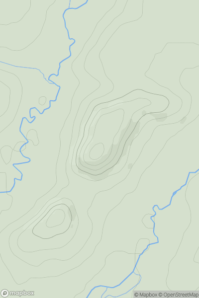 Thumbnail image for Watton Hill showing contour plot for surrounding peak