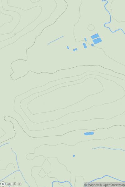 Thumbnail image for Downes Head showing contour plot for surrounding peak