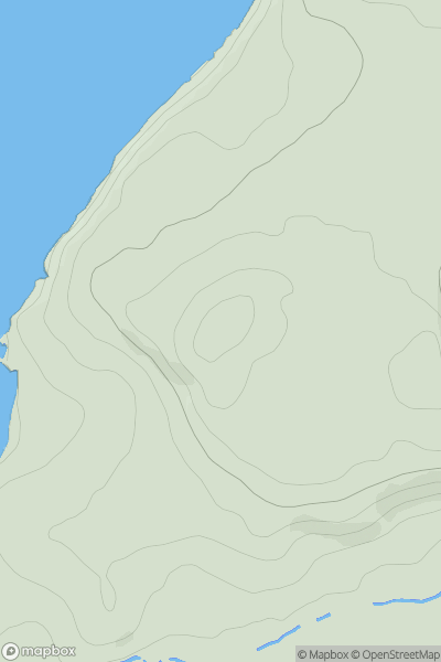 Thumbnail image for Dial Hill showing contour plot for surrounding peak