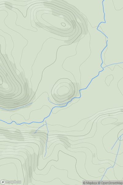 Thumbnail image for Dunster Castle showing contour plot for surrounding peak