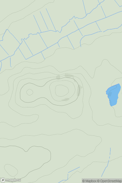 Thumbnail image for Horn Hill showing contour plot for surrounding peak