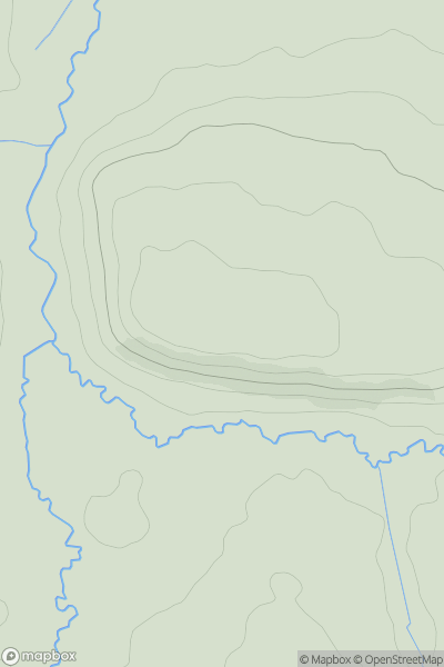 Thumbnail image for West Chinnock Hill showing contour plot for surrounding peak