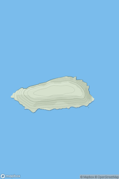 Thumbnail image for Steep Holm showing contour plot for surrounding peak