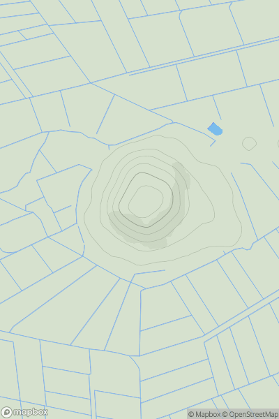 Thumbnail image for Nyland Hill showing contour plot for surrounding peak