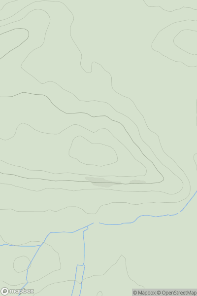 Thumbnail image for Five Bells Hill showing contour plot for surrounding peak