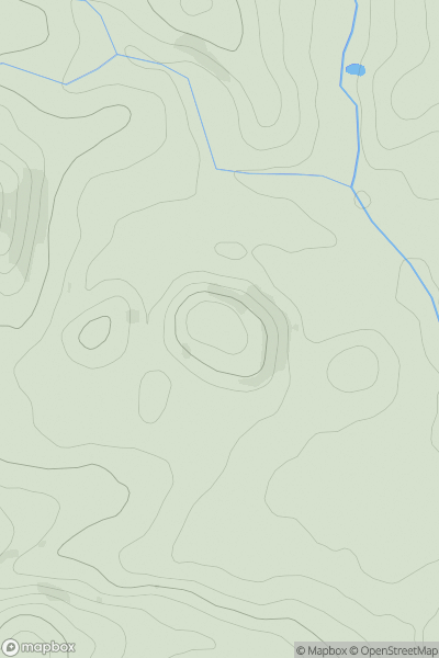 Thumbnail image for Sloes Hill showing contour plot for surrounding peak