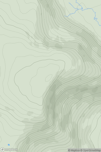 Thumbnail image for White Coomb showing contour plot for surrounding peak