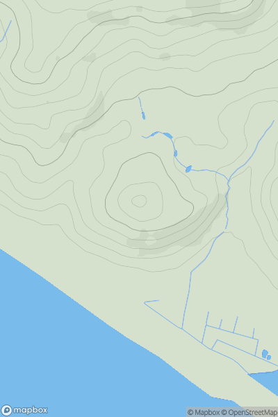 Thumbnail image for Stavordale Hill showing contour plot for surrounding peak