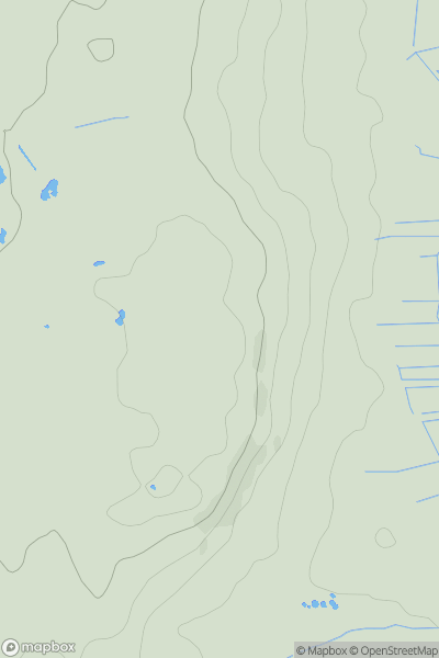 Thumbnail image for Lascot Hill showing contour plot for surrounding peak