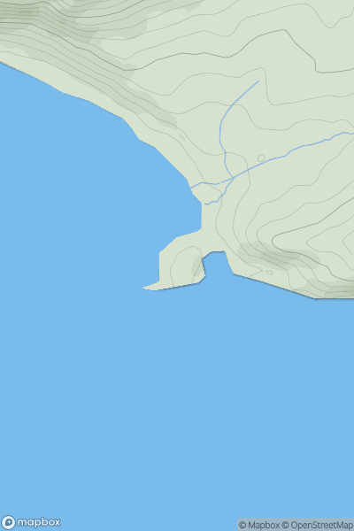 Thumbnail image for Worbarrow Tout showing contour plot for surrounding peak