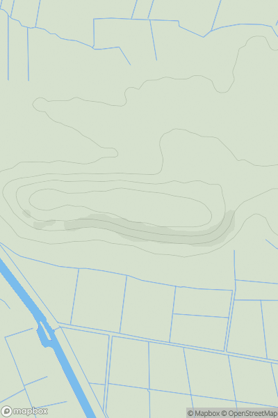 Thumbnail image for Pendon Hill showing contour plot for surrounding peak