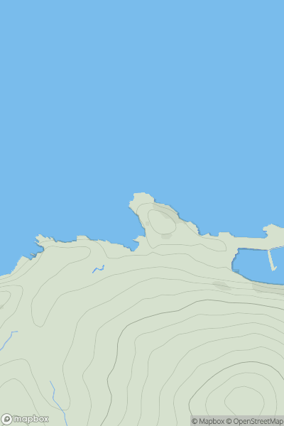 Thumbnail image for Capstone Point showing contour plot for surrounding peak