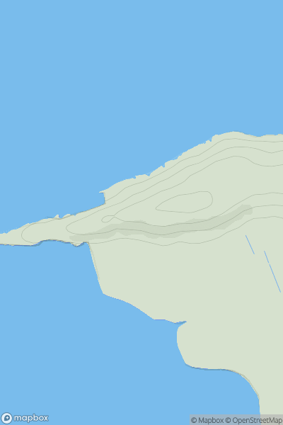 Thumbnail image for Middle Hope showing contour plot for surrounding peak