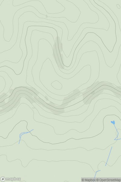 Thumbnail image for Gravelly Hill showing contour plot for surrounding peak