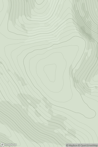 Thumbnail image for Molls Cleuch Dod showing contour plot for surrounding peak