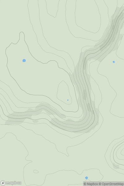 Thumbnail image for Pidham Hill showing contour plot for surrounding peak