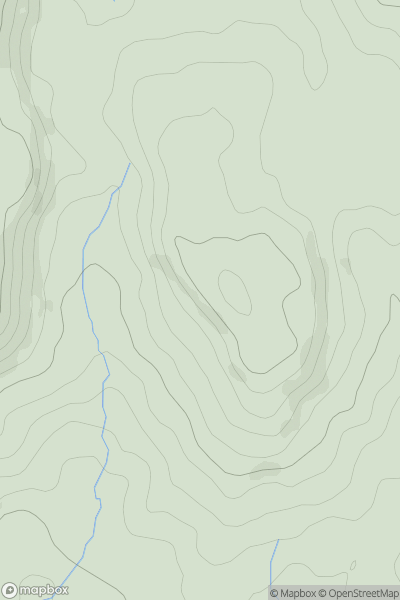 Thumbnail image for Hatch Farm Hill showing contour plot for surrounding peak