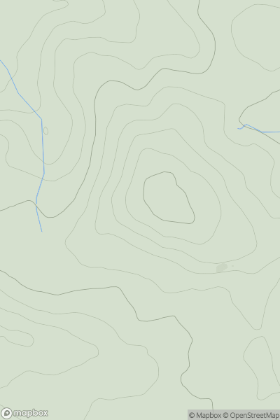 Thumbnail image for Saxonbury Hill showing contour plot for surrounding peak