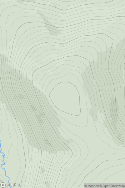 Thumbnail image for Nickies Knowe showing contour plot for surrounding peak