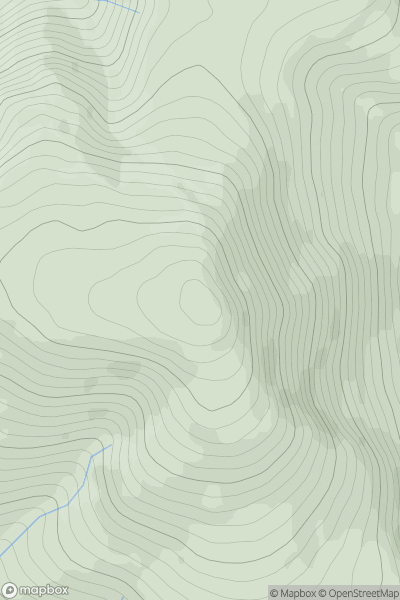 Thumbnail image for Culter Fell showing contour plot for surrounding peak