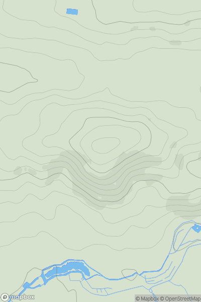 Thumbnail image for St Martha's Hill showing contour plot for surrounding peak
