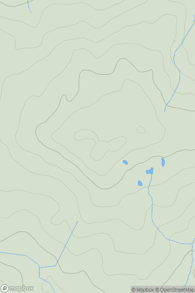 Thumbnail image for Dry Hill showing contour plot for surrounding peak