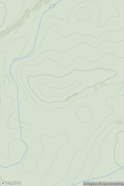 Thumbnail image for Rutton Hill showing contour plot for surrounding peak