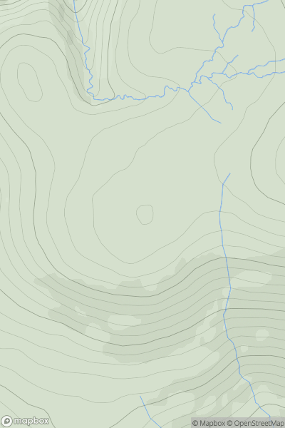 Thumbnail image for Cairn Hill West Top (Hangingstone Hill) showing contour plot for surrounding peak