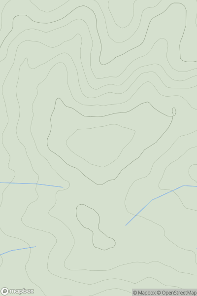 Thumbnail image for Darwell Hill showing contour plot for surrounding peak
