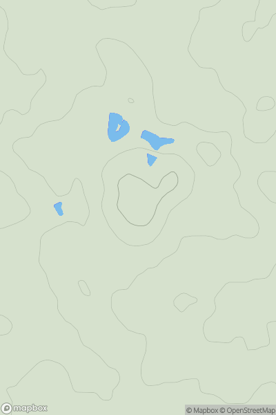 Thumbnail image for Horsedown Common showing contour plot for surrounding peak