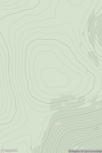Thumbnail image for Pykestone Hill showing contour plot for surrounding peak